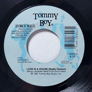 Force M.D.'s 45 Love Is A House (Radio) / Instrumental on Tommy Boy M- Hip Hop